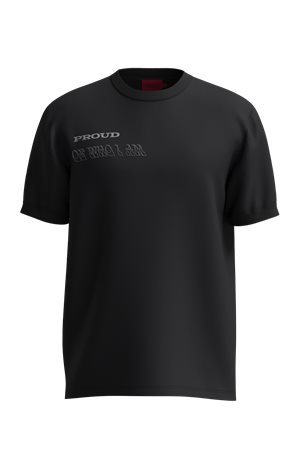 HUGO T-Shirt aus Bio-Baumwolle mit Print 10618088