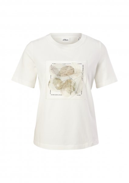 S.OLIVER BLACK LABEL Jerseyshirt mit Satin-Print 10644573