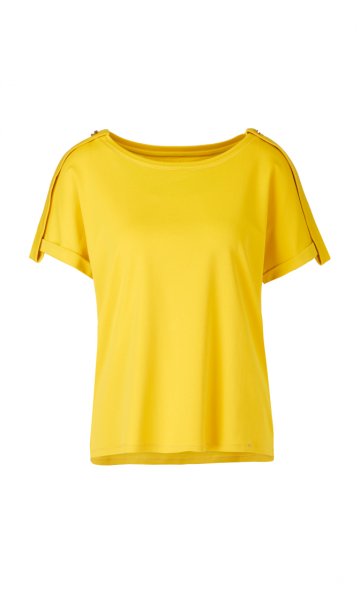 MARC CAIN Jerseyshirt mit Goldknöpfen 10589506