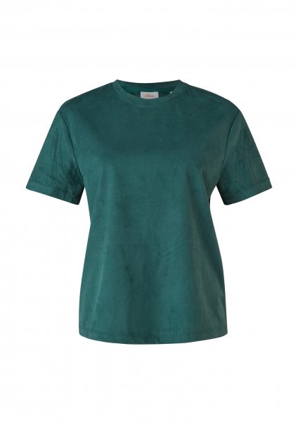 S.OLIVER T-Shirt im Velours-Look 10645052